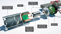 Bezuhlíkový motor Vortex dDrive 3000kV (540, 4P, Deans) 2 v 1