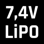 7,4 V