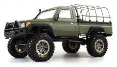 AMEWI RCX10BS SCALE CRAWLER PICK-UP 1:10, RTR vojenská matná